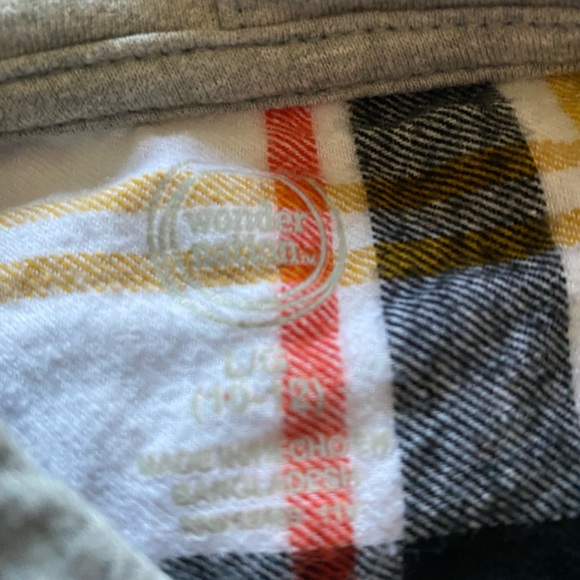 Boys Flannel Shirt Hoodie - Picture 2 of 4